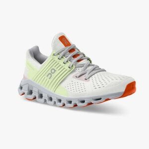 On Running Athletic Shoes - White, Green, Orange